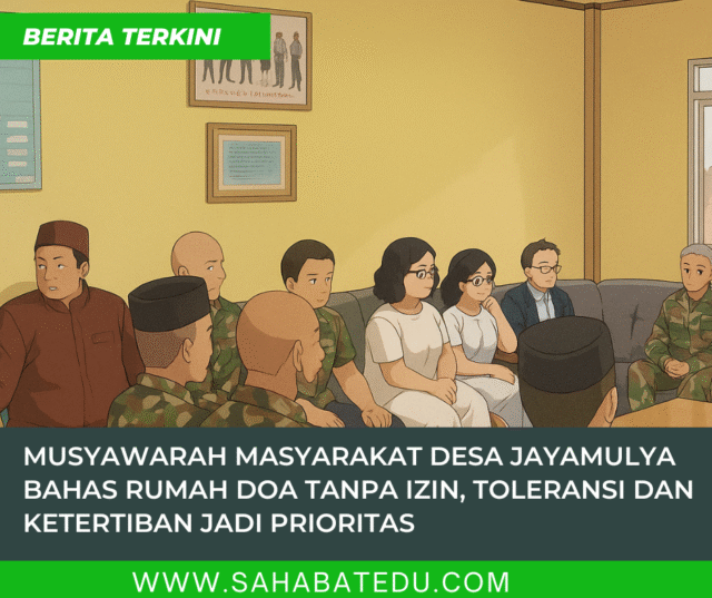 Musyawarah Masyarakat Desa Jayamulya Bahas Rumah Doa Tanpa Izin, Toleransi dan Ketertiban Jadi Prioritas Musyawarah Masyarakat Desa Jayamulya Bahas Rumah Doa Tanpa Izin, Toleransi dan Ketertiban Jadi Prioritas
