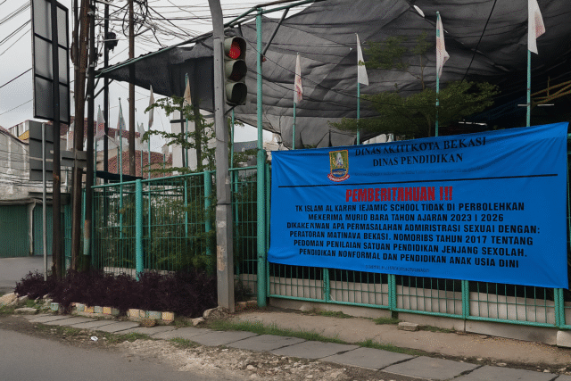 Dugaan Pelanggaran Serius, Dinas Pendidikan Kota Bekasi Resmi Segel Al Kareem Islamic School