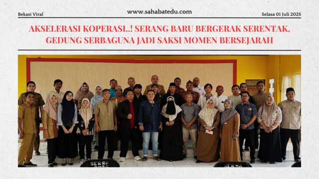 Akselerasi Koperasi! Serang Baru Bergerak Serentak, Gedung Serbaguna Jadi Saksi Momen Bersejarah