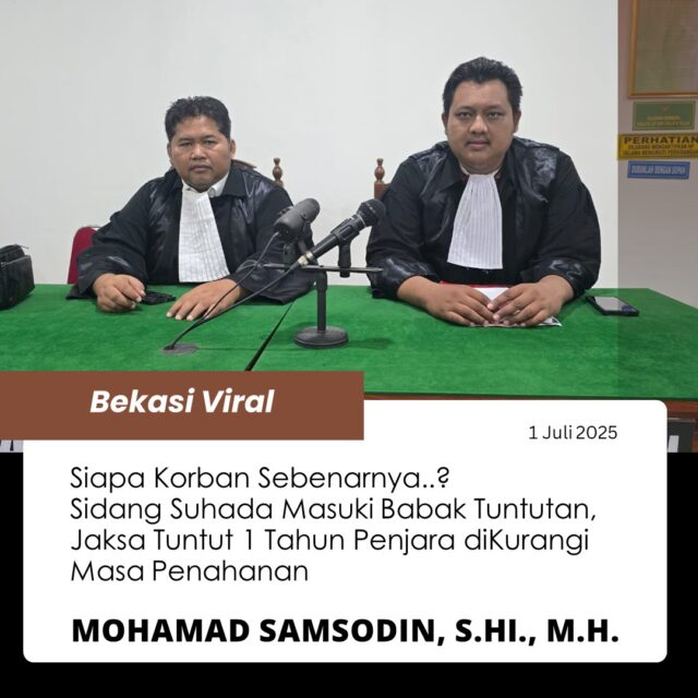 Siapa Korban Sebenarnya Siapa Korban Sebenarnya? Sidang Suhada Masuki Babak Tuntutan, Jaksa Tuntut 1 Tahun Penjara diKurangi Masa Penahanan