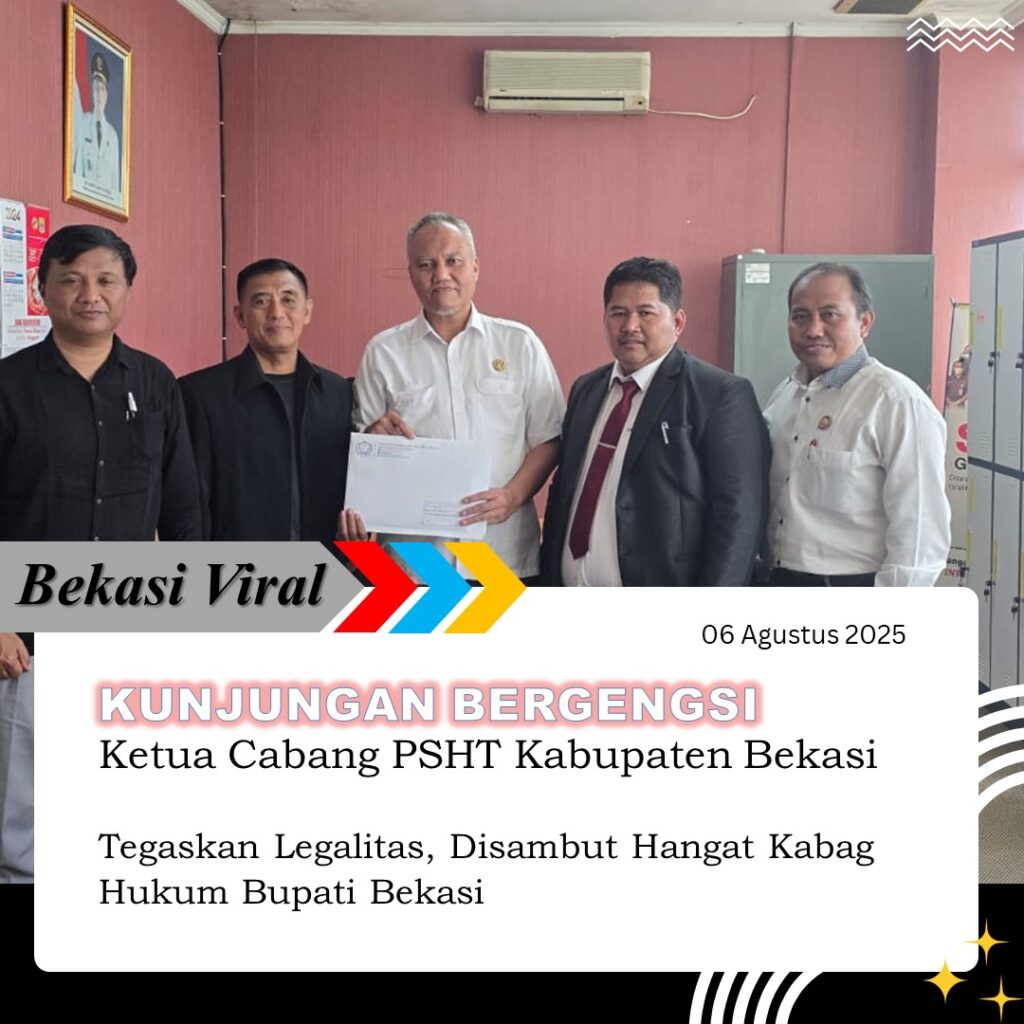 KUNJUNGAN BERGENGSI Ketua Cabang PSHT Kabupaten Bekasi, Tegaskan Legalitas, Disambut Hangat Kabag Hukum Bupati Bekasi KUNJUNGAN BERGENGSI Ketua Cabang PSHT Kabupaten Bekasi, Tegaskan Legalitas, Disambut Hangat Kabag Hukum Bupati Bekasi