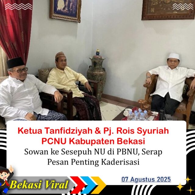 Ketua Tanfidziyah & Pj. Rois Syuriah PCNU Kabupaten Bekasi Sowan ke Sesepuh NU di PBNU, Serap Pesan Penting Kaderisasi Ketua Tanfidziyah & Pj. Rois Syuriah PCNU Kabupaten Bekasi Sowan ke Sesepuh NU di PBNU, Serap Pesan Penting Kaderisasi