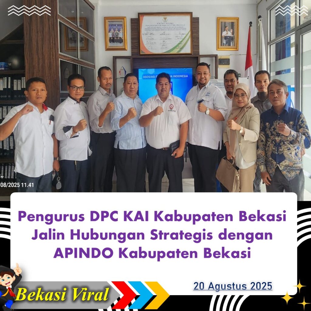 Pengurus DPC KAI Kabupaten Bekasi Jalin Hubungan Strategis dengan APINDO Kabupaten Bekasi
