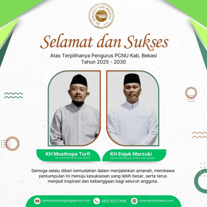 Sukses Konfercab X PCNU Kabupaten Bekasi Kepemimpinan Baru Terpilih, Apresiasi Mengalir untuk Pengurus dan Panitia