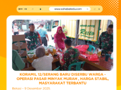 Koramil 12/Serang Baru Diserbu Warga – Operasi Pasar Minyak Murah , Harga Stabil, Masyarakat Terbantu
