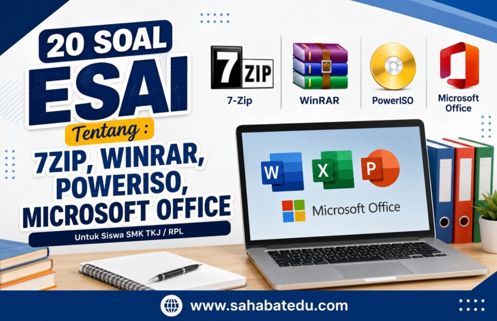 Tugas 7zip winrar powerISO Office Kelas 12 – SMK Darma Asih