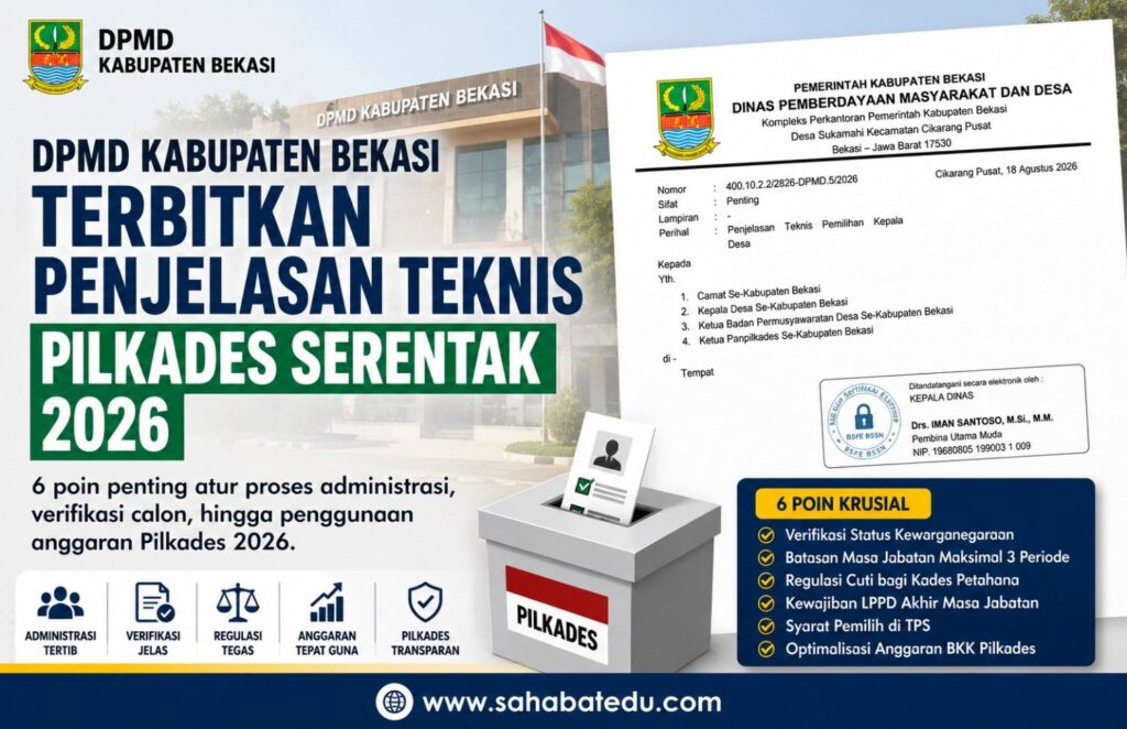 Jelang Pilkades Serentak 2026, DPMD Kabupaten Bekasi Perjelas Aturan Teknis