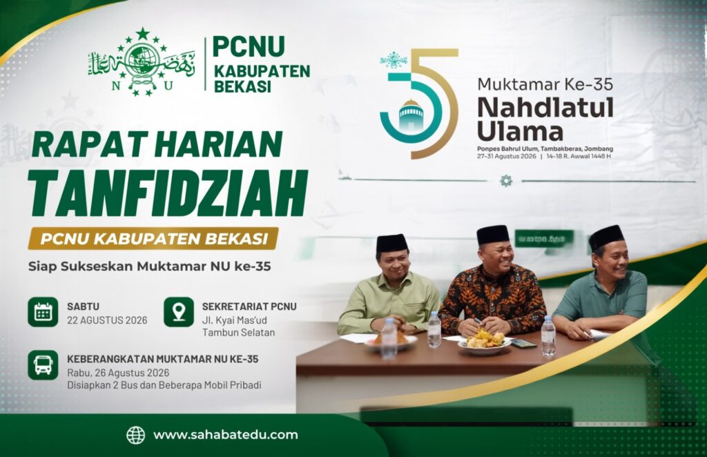 Siap Sukseskan Muktamar NU ke-35, PCNU Kabupaten Bekasi Gelar Rapat Harian Tanfidziah