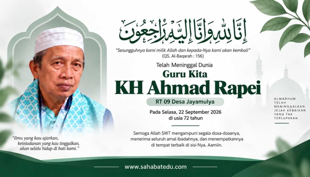 Murid Mama Makmun Nawawi, KH Ahmad Rapei Berpulang Tinggalkan Jejak Pendidikan Islam Murid Mama Makmun Nawawi, KH Ahmad Rapei Berpulang Tinggalkan Jejak Pendidikan Islam