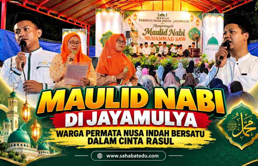 Semarak Maulid Nabi di Jayamulya, Warga Permata Nusa Indah Perkuat Silaturahmi dan Cinta Rasul