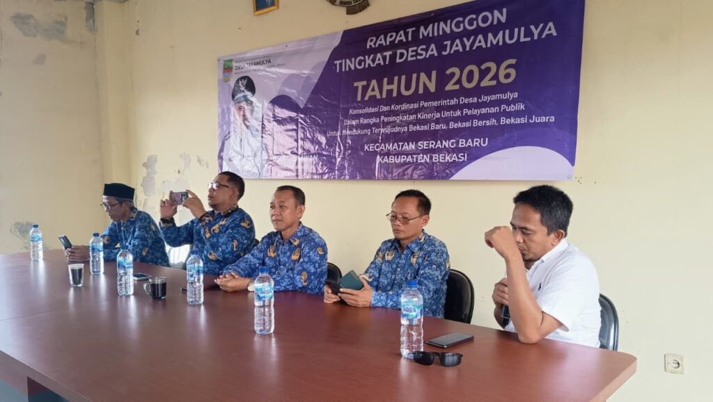 Rapat Minggon Desa Jayamulya Dirangkai Serah Terima Jabatan, Asep Gunawan Akhiri Masa Kepemimpinan 2018–2026 Rapat Minggon Desa Jayamulya Dirangkai Serah Terima Jabatan, Asep Gunawan Akhiri Masa Kepemimpinan 2018–2026